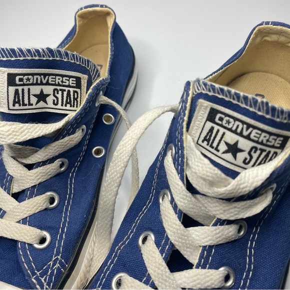 Converse All Star Low Tops Kids Size 2 Blue Shoes PRELOVED Chucks - Picture 4 of 15